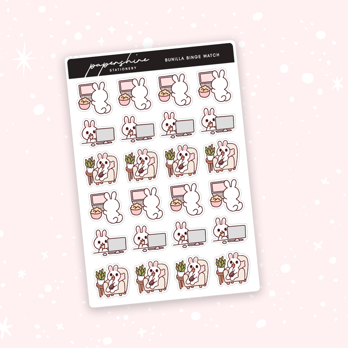 Bunilla Binge Watch Doodle Stickers – Papershire