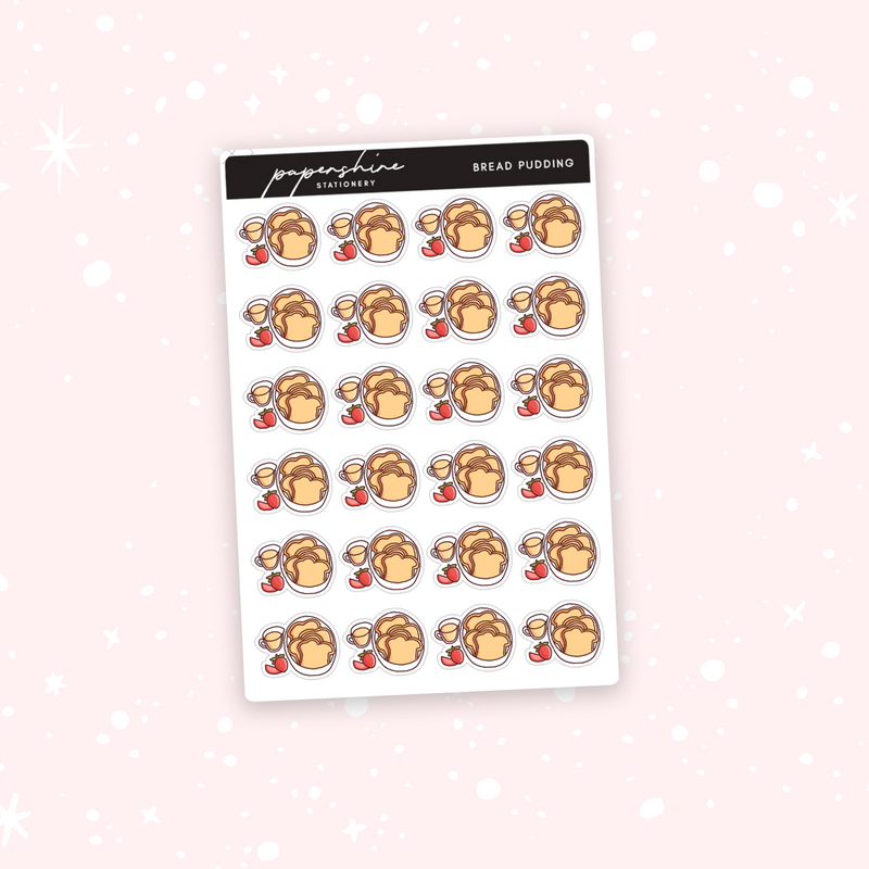 Bread Pudding Doodle Stickers
