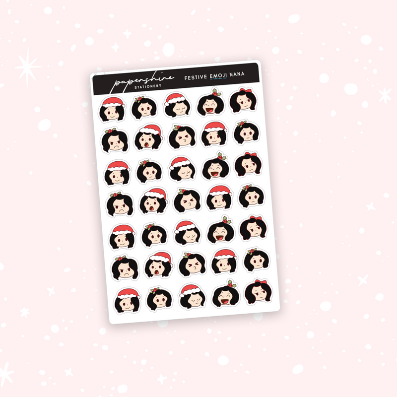 Festive Emojis Nana Stickers