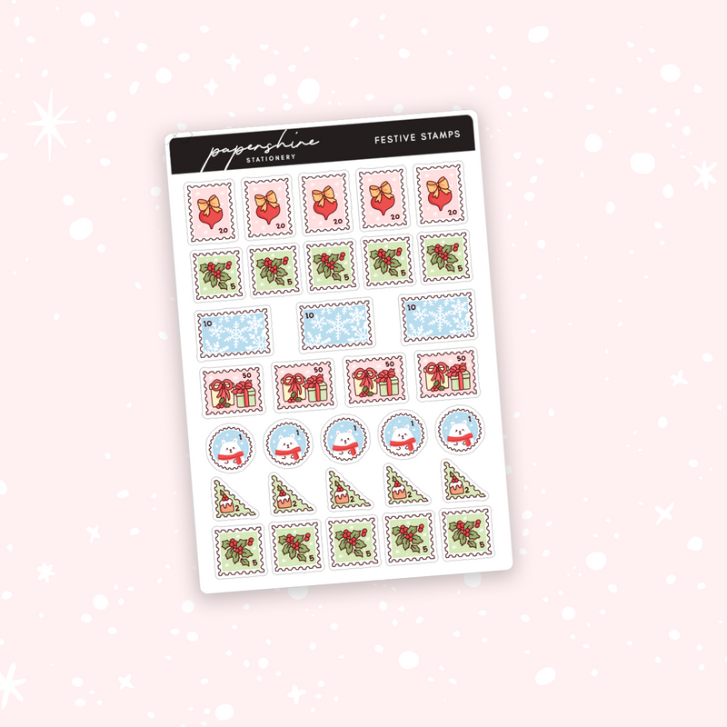 Festive Stamps Doodle Stickers