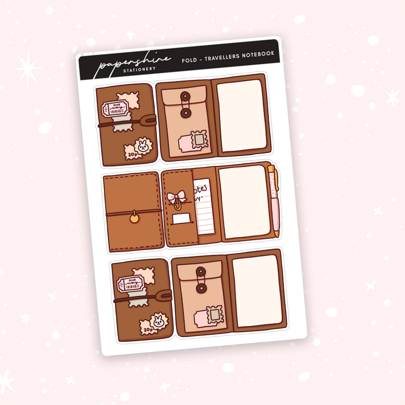 Foldable - Travellers Notebook Doodle Stickers