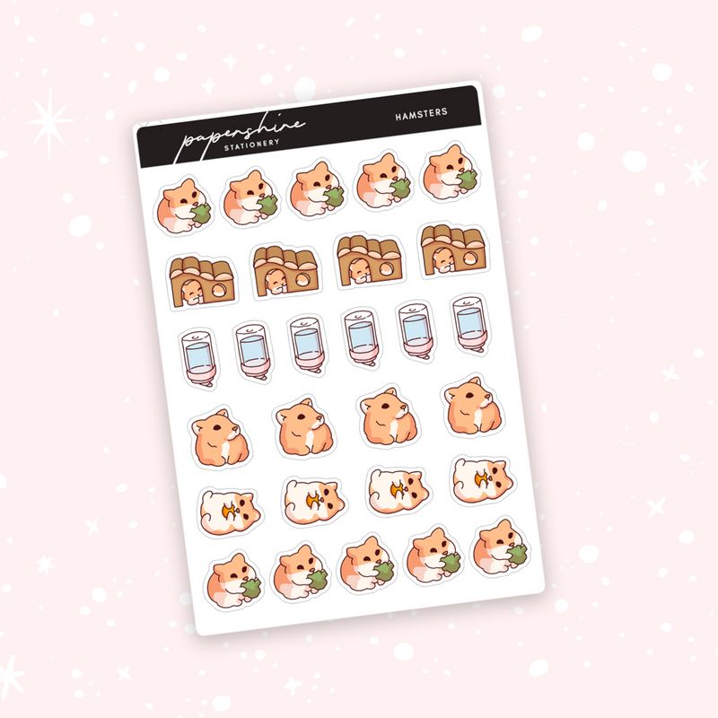 Hamsters Doodle Stickers