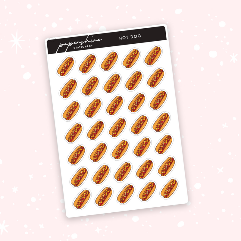 Hot Dog Doodle Stickers