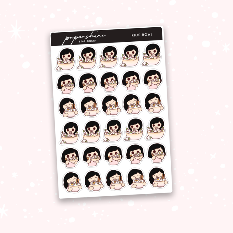 Rice Bowl Nana Stickers