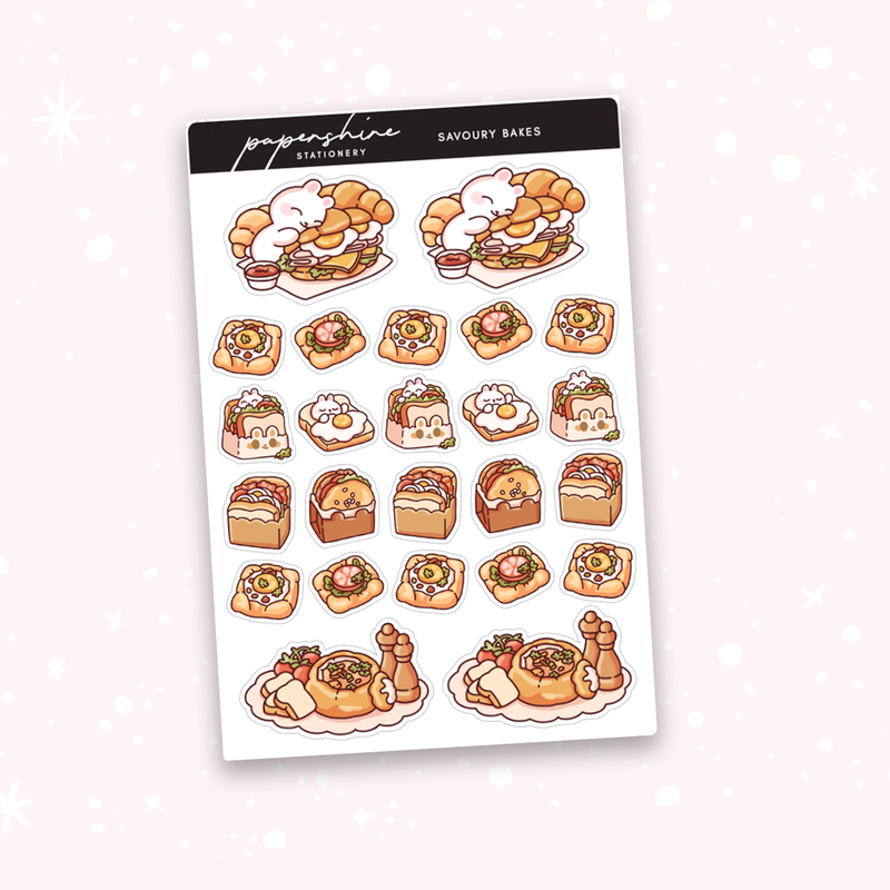 Savoury Bakes Doodle Stickers