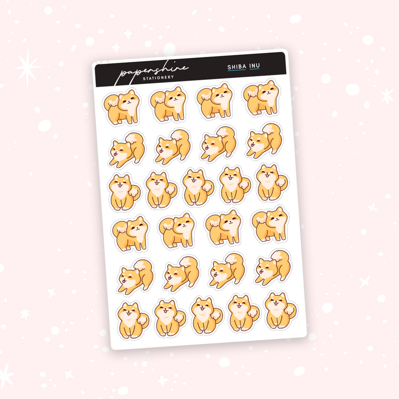 Dog - Shiba Inu Doodle Stickers