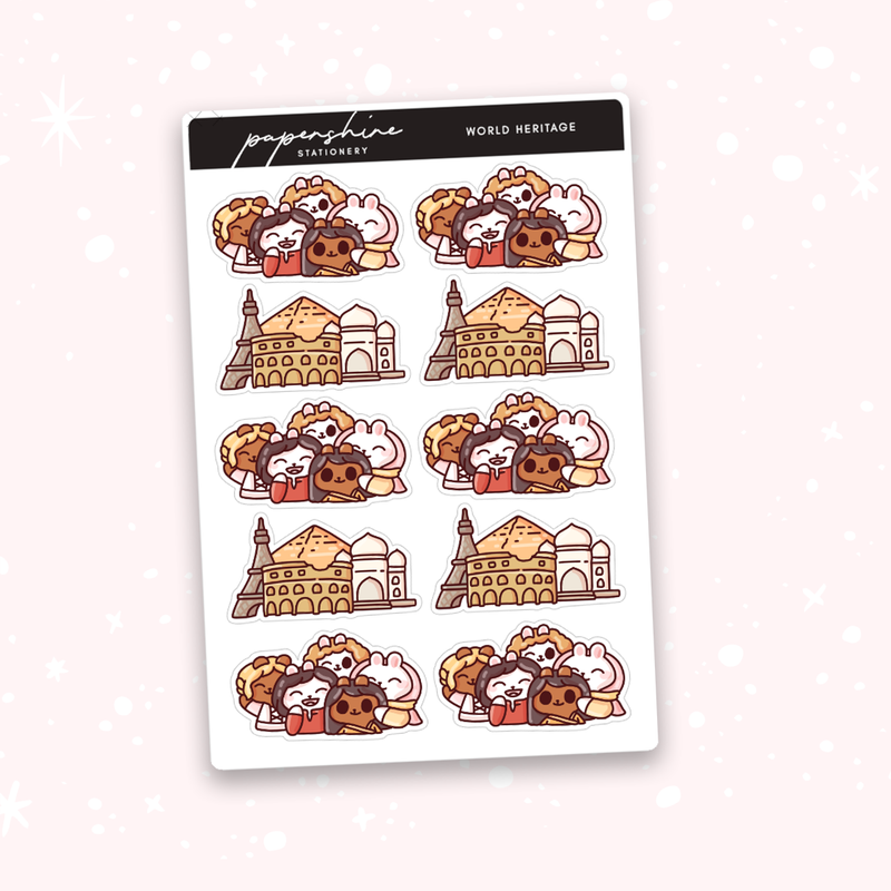 World Heritage Doodle Stickers